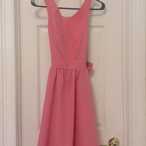Xs Lauren James backless pretty in pink mini dress